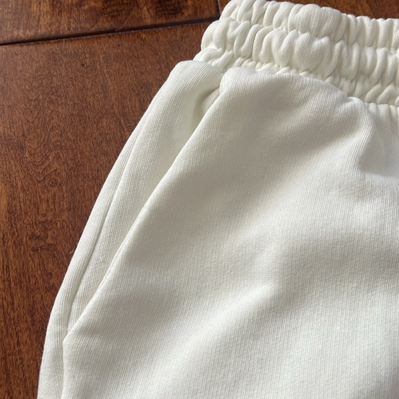 Zara Basic Jogger Pants Ivory Size S - Picture 7 of 10